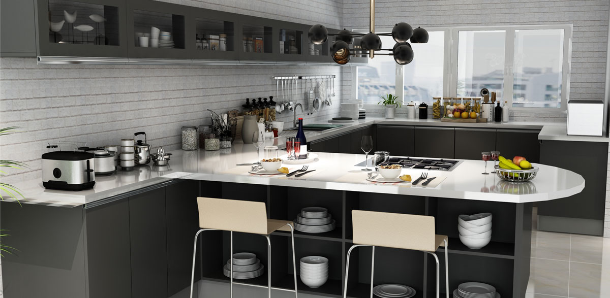 weathered grey kitchen cabinets