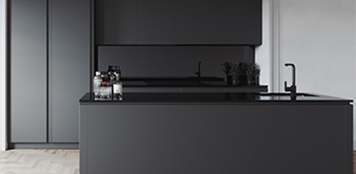 custom matte glossy kitchen cabinet design